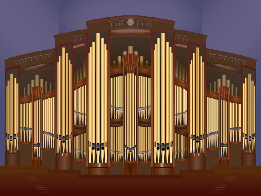 This massive façade sits front and center at the Mormon Conference Center in Salt Lake. The organ, for the large auditorium, was built by Schoenstein in 2000.